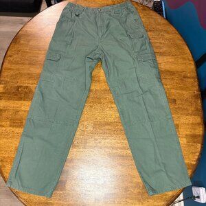 NWOT Gorpcore 5.11 Tactical Series Green Cargo Work Pants 100% Cotton 36x32